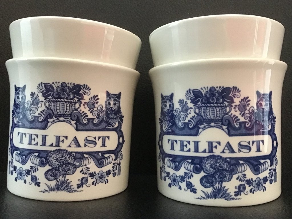 Delfts blauw apothekerspotten Plateelbakkerij Schoonhoven, Ophalen of Verzenden