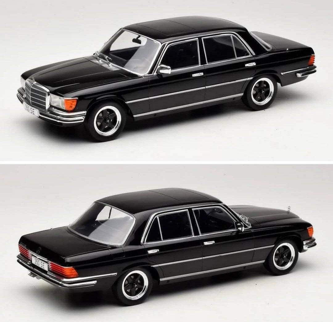 1:18 Mercedes Benz S Klasse (W116) uit 1972 Model Car Groep, Hobby en Vrije tijd, Modelauto's | 1:18, Ophalen of Verzenden, Nieuw