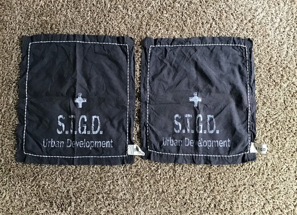 Twee donkergrijze placemats. Merk Stapelgoed., Gebruikt, Verzenden, Placemat, Grijs