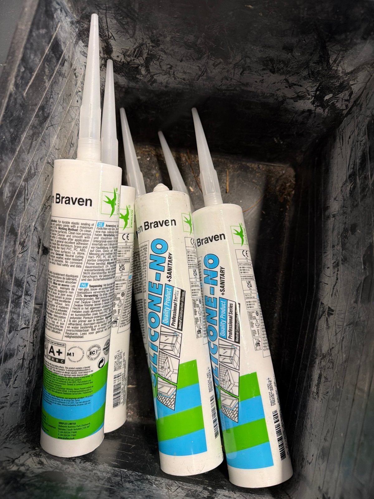 Braven Silicone-NO + Sanitary kit transparant (6 stuks), Ophalen of Verzenden, Nieuw, Overige typen