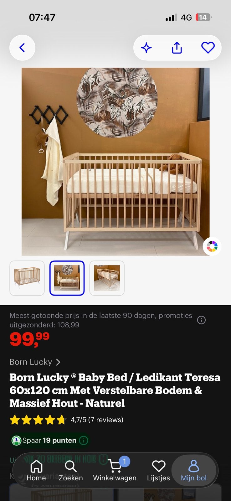 Baby ledikant, Ophalen, Zo goed als nieuw, Jongetje of Meisje