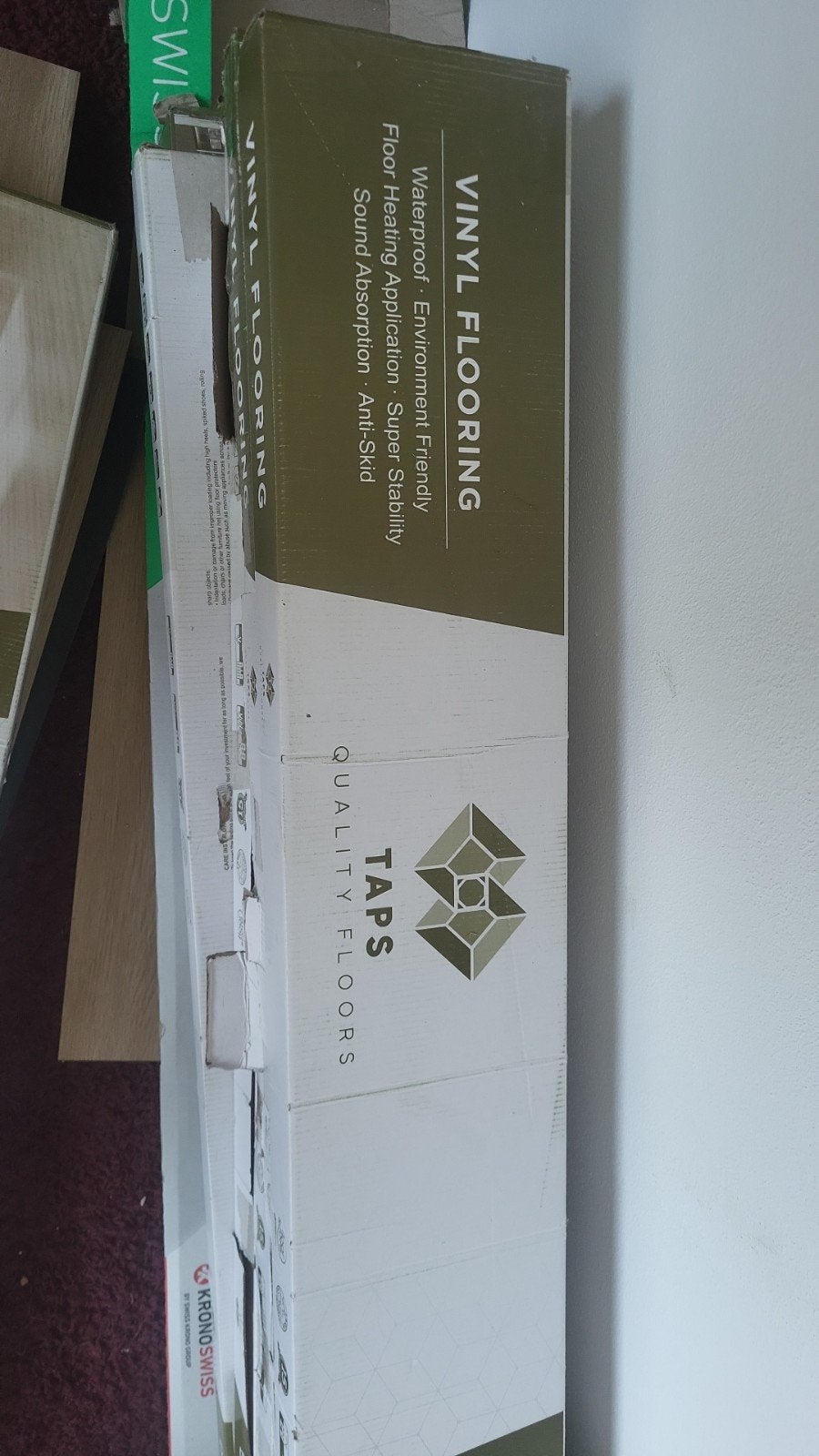 Hoge kwaliteit visgraat vinyl vloer - 9 pakken, Ophalen of Verzenden