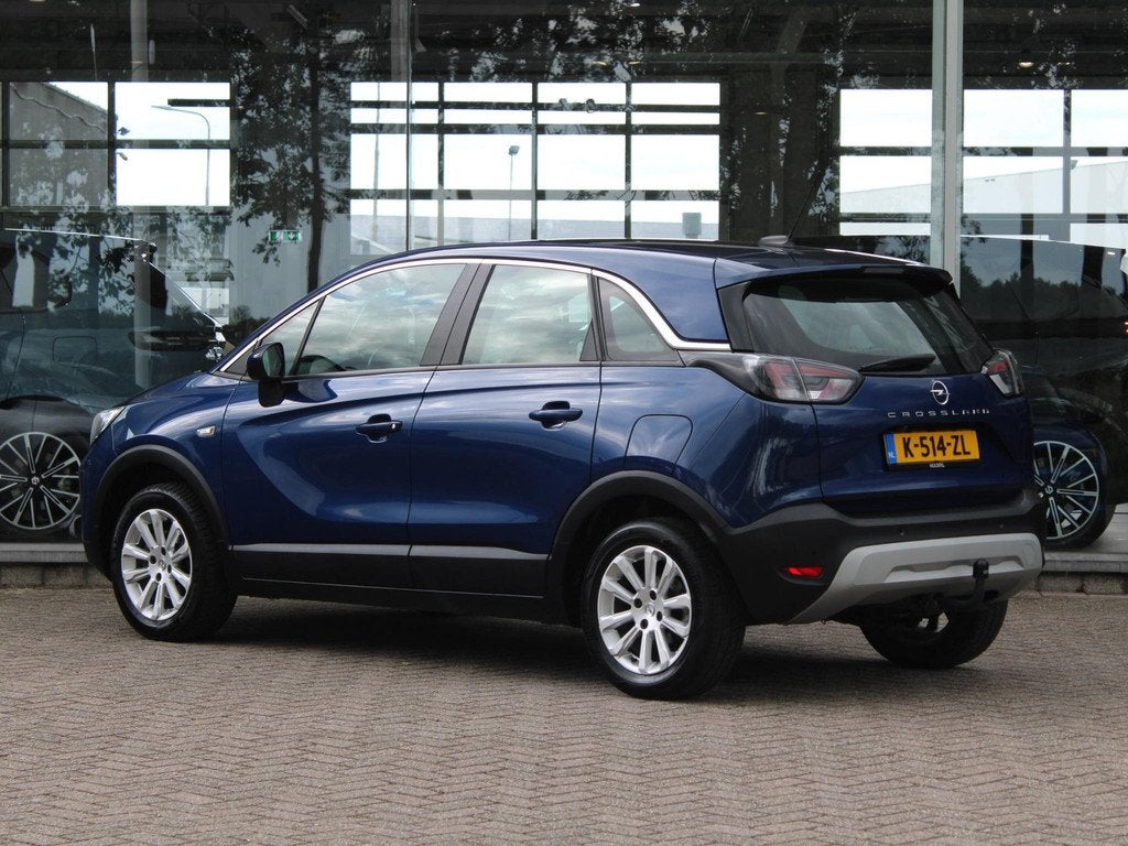 Opel Crossland 1.2T 110 Elegance | Camera/Trekhaak/AGR-Stoel, 12 maanden, Gebruikt, 1199 cc, Blauw