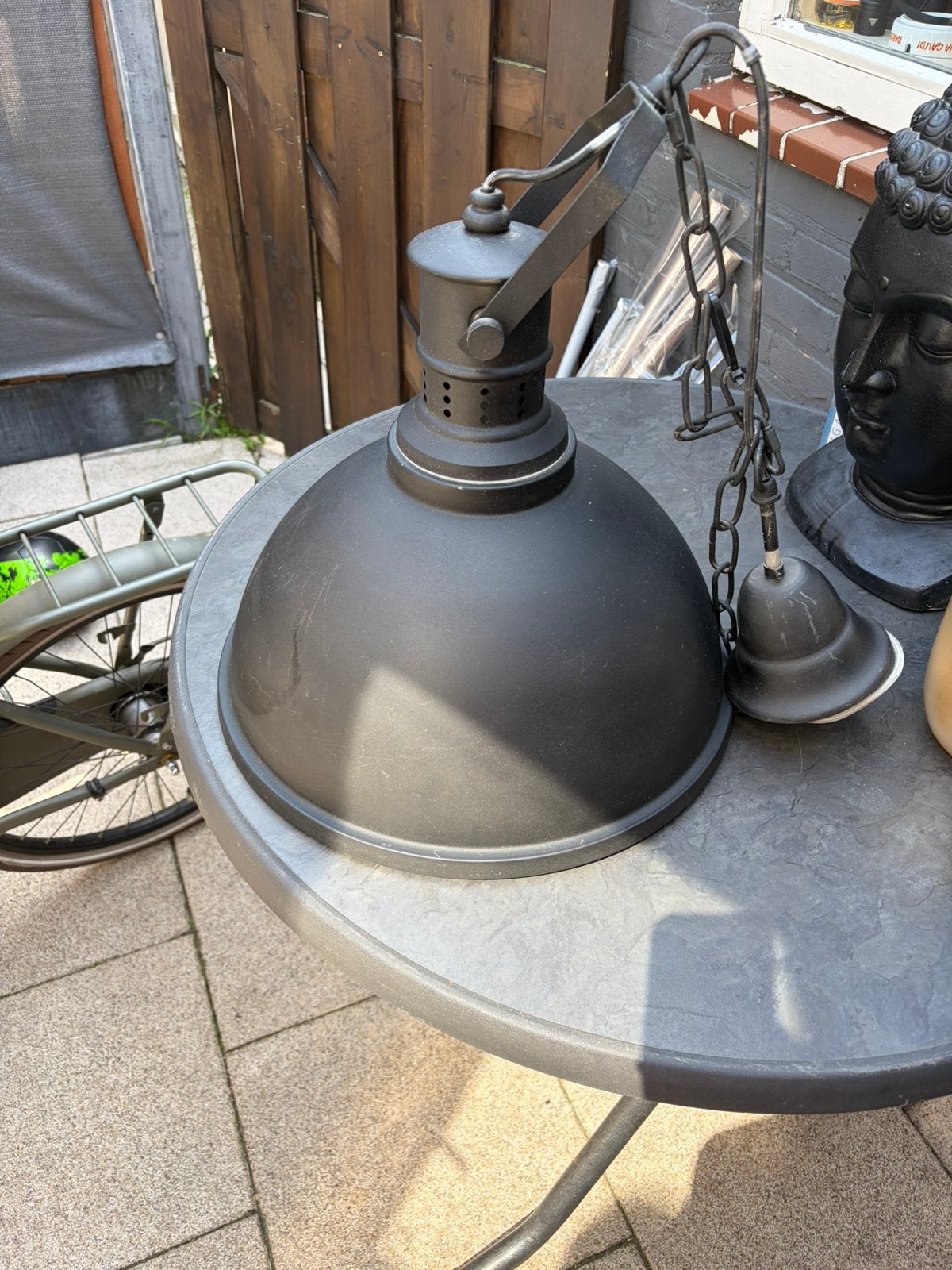 Hanglamp, Ophalen, Gebruikt, Metaal