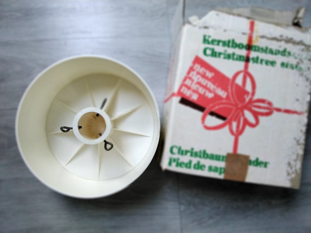 Witte kerstboom standaard, Ophalen of Verzenden, Zo goed als nieuw