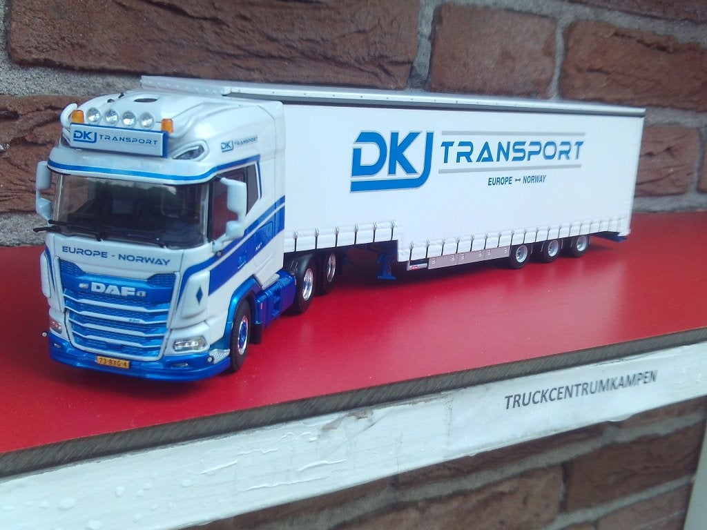 WSI  Daf  XG+  6 x 2  van  D.K.J.  Transport., Hobby en Vrije tijd, Modelauto's | 1:50, Ophalen of Verzenden, Nieuw, Bus of Vrachtwagen