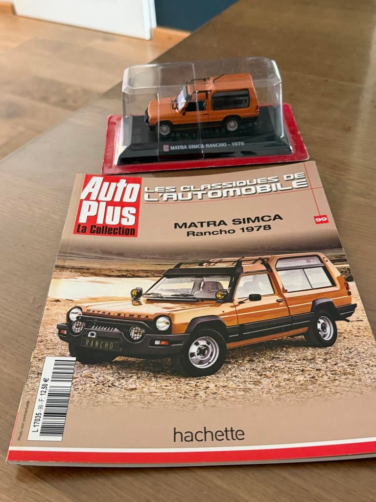 Matra Simca Rancho 1978 Modelauto met Tijdschrift, Hobby en Vrije tijd, Modelauto's | 1:43, Nieuw, Auto, Overige merken, Ophalen of Verzenden
