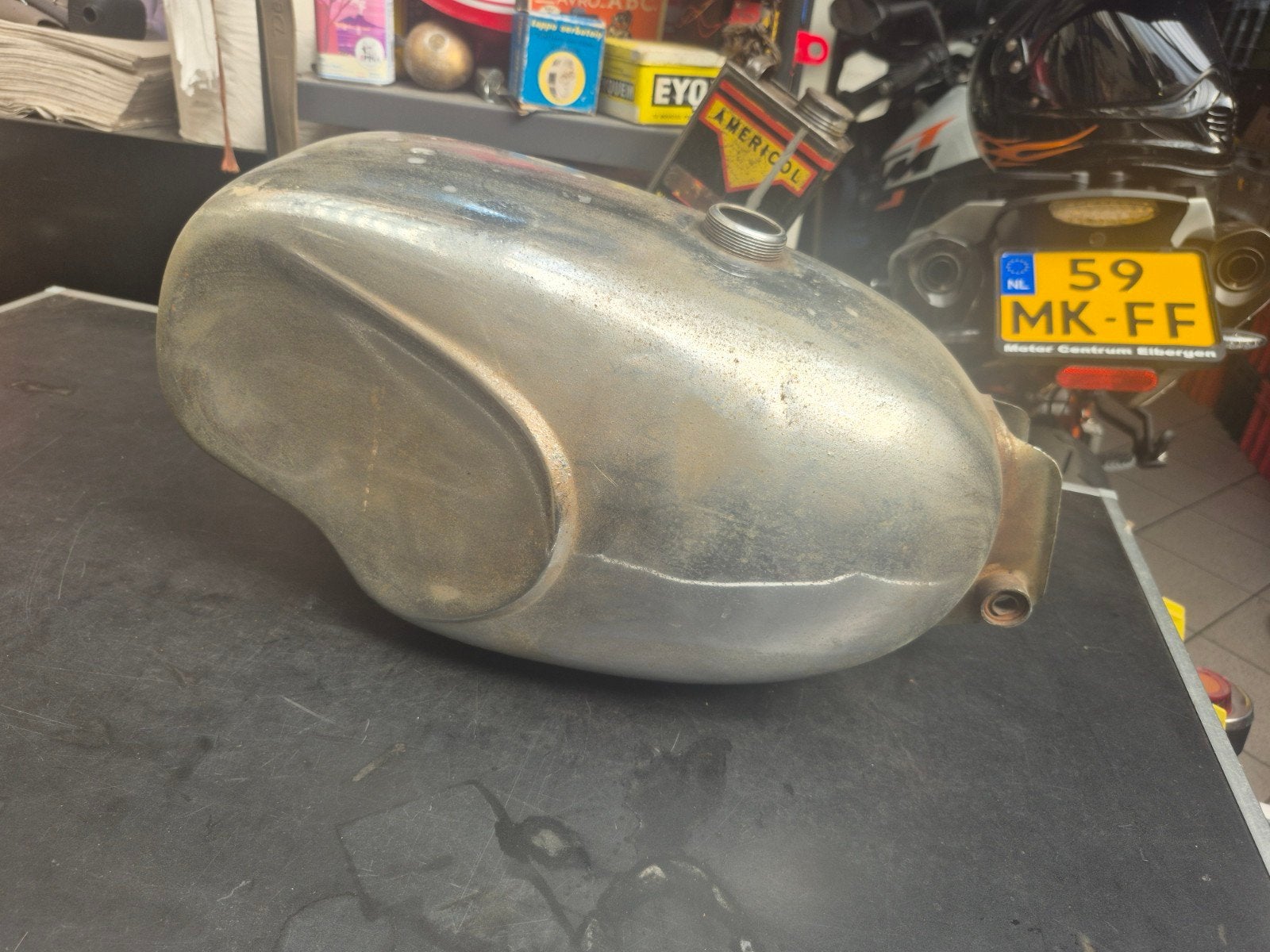Garelli record tank   chroom, Ophalen of Verzenden, Gebruikt, Tank, Overige merken