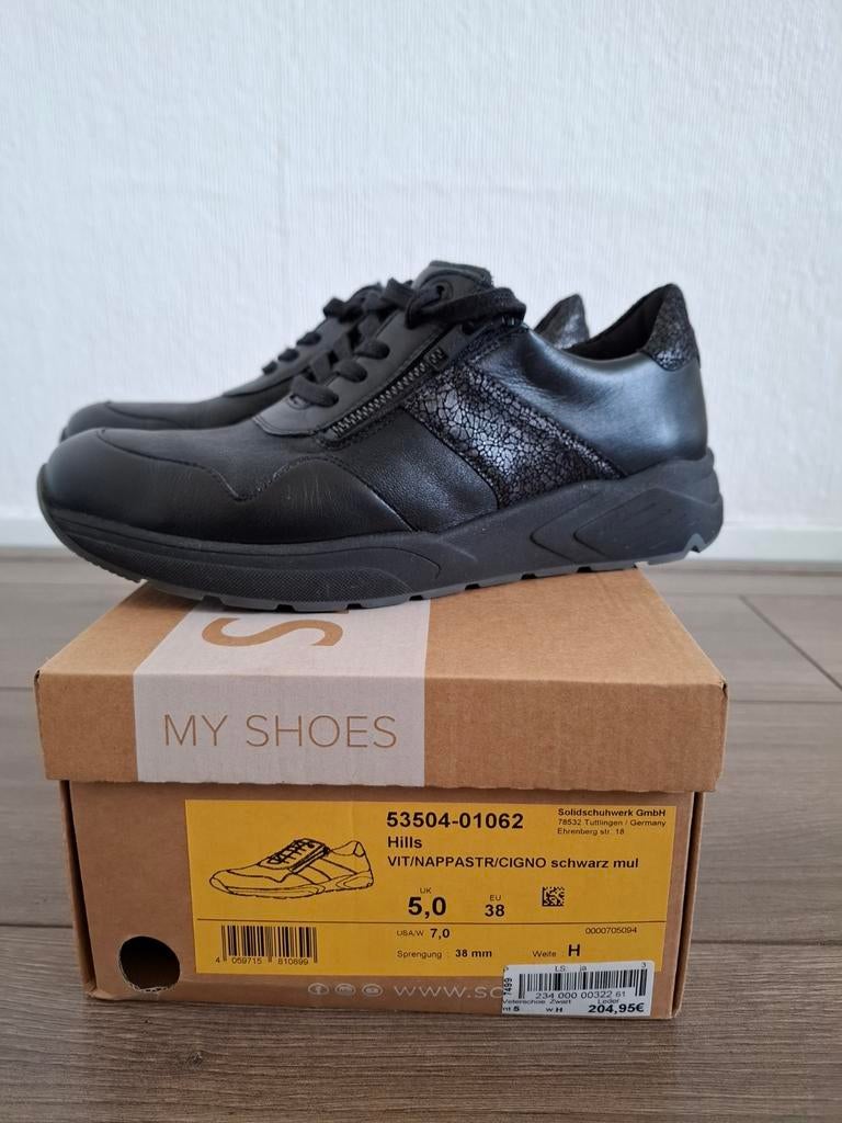 Solidus Hills damesschoenen wijdte H, maat 38, Kleding | Dames, Schoenen, Schoenen met lage hakken, Solidus, Zwart, Ophalen of Verzenden