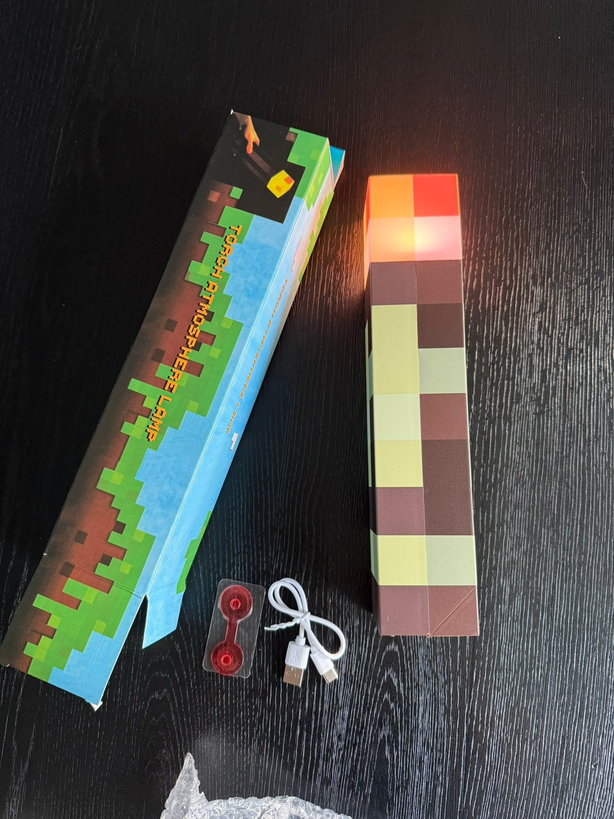 Minecraft kinderlamp - leuke kinderlamp helemaal nieuw, Ophalen of Verzenden, Nieuw