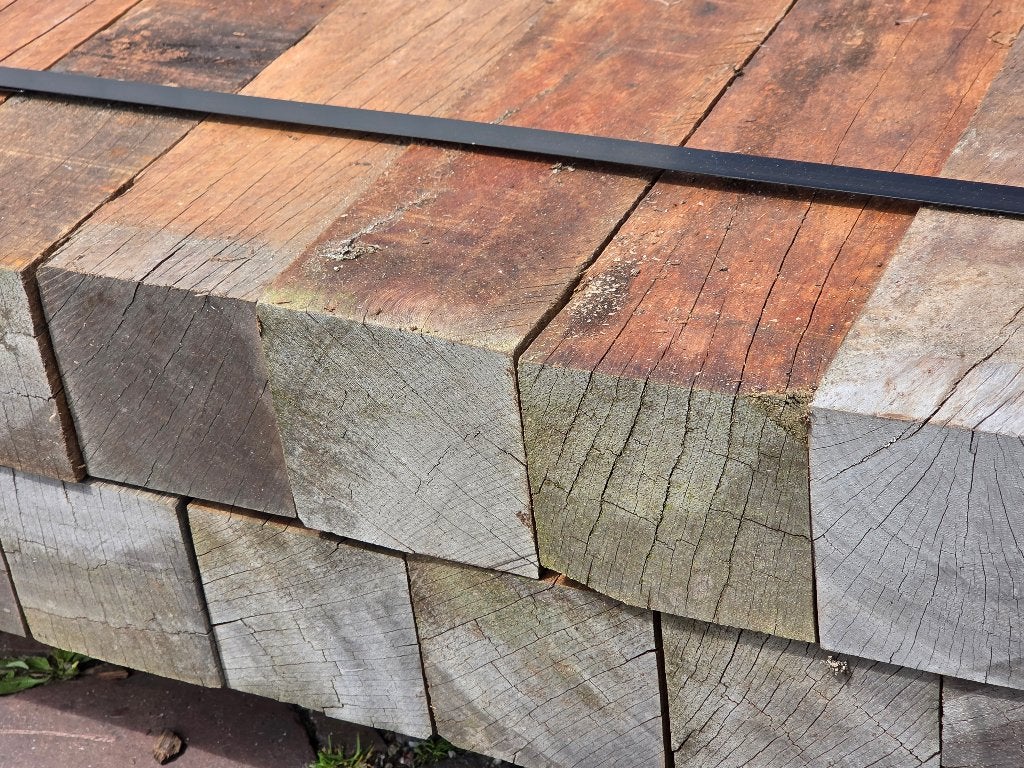 23 Hardhouten palen 8x8 cm - 1.00 m lang - nr: HB93, Ophalen, Palen, Nieuw, Hardhout