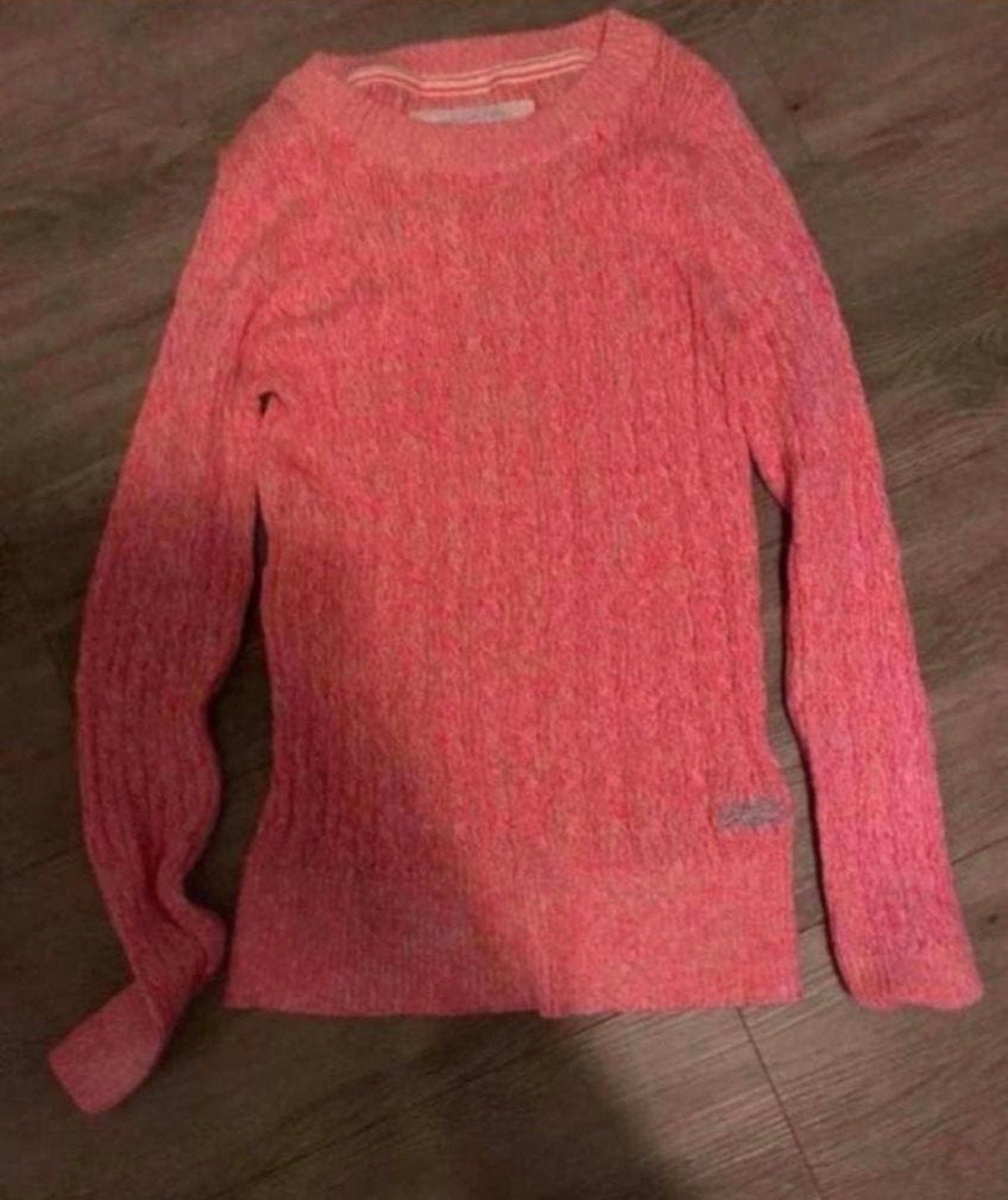 Superdry trui maat M - Roze gebreide sweater, Ophalen of Verzenden, Gedragen, Maat 38/40 (M), Roze