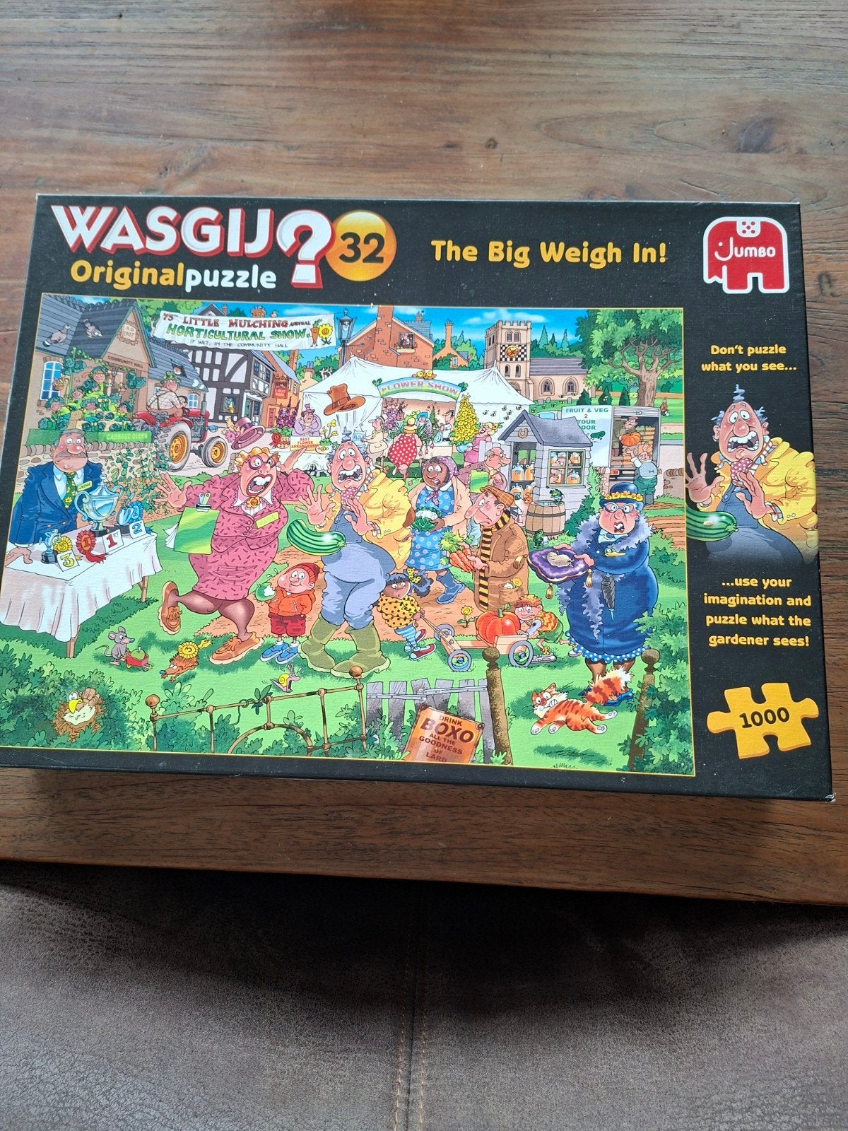 Wasgij original 32 the big weigh in 1000st, Ophalen of Verzenden, 500 t/m 1500 stukjes, Zo goed als nieuw