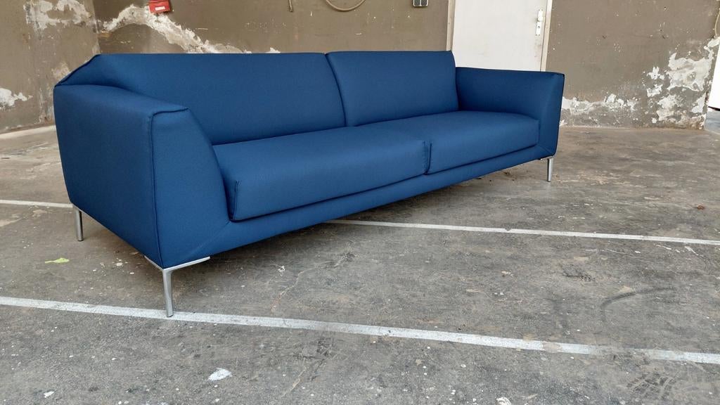 Pode Fold | 3,5 zits | Blauw | Refurbished, Leolux, Info@andriesign.nl, Driepersoons, 75 tot 100 cm