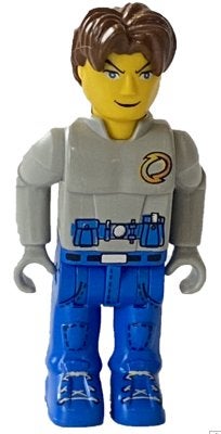 LEGO 4 Juniors js004 Jack Stone - Gray Jacket, Blue legs, Gebruikt, Overige thema's, Lego, Ophalen of Verzenden