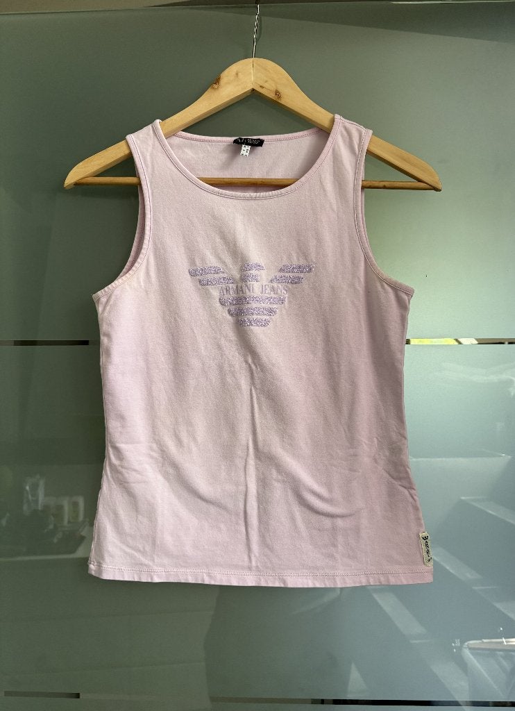Armani - Top Roze, Ophalen of Verzenden, Zo goed als nieuw, Roze, Zonder mouw