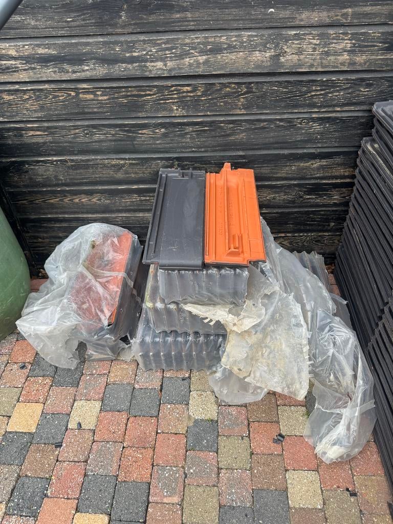 Nelskamp Nibra G10 HALVE pan mat zwart 5,-pst., Ophalen, Gebruikt, Steen of Klei, Zwart
