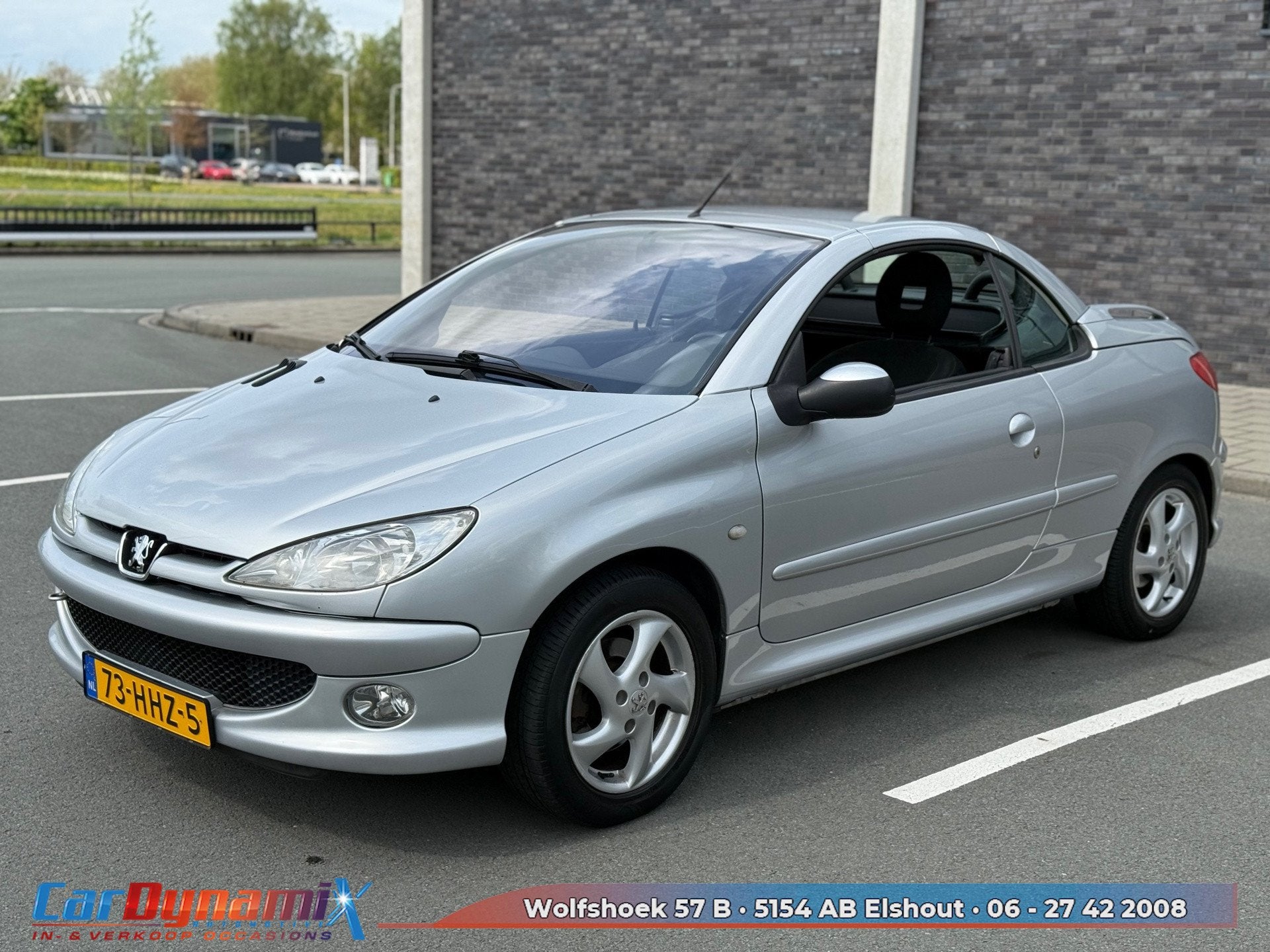 Peugeot 206 CC 1.6-16V | Airco | LMV | Cabrio Werkt | Rijd S, Voorwielaandrijving, Gebruikt, 4 cilinders, 4 stoelen