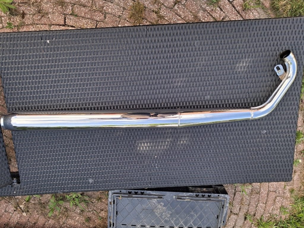 Verchroomde uitlaat voor Zündapp KS125 / KS175, Verzenden, Nieuw, Uitlaat