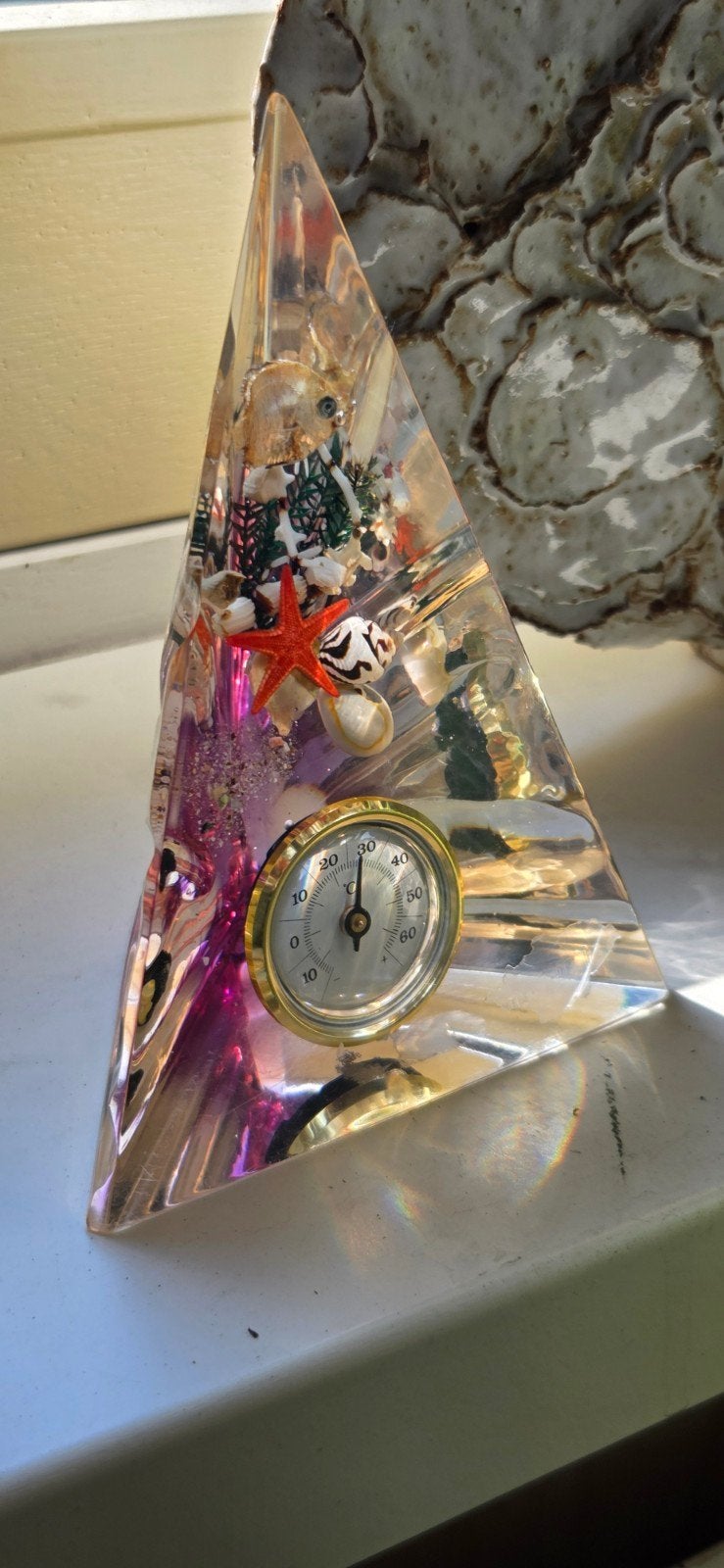 Unieke Piramide Thermometer met Oceaanthema!, Huis en Inrichting, Ophalen of Verzenden, Kunststof