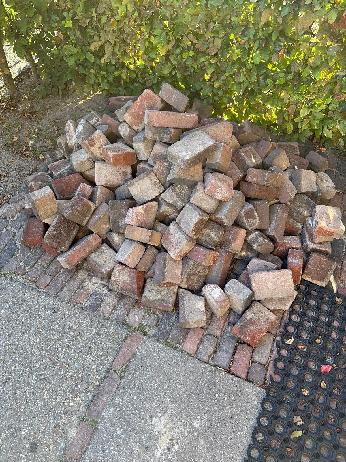Gebruikte bakstenen voor tuin of bestrating, Ophalen, Gebruikt, Bakstenen