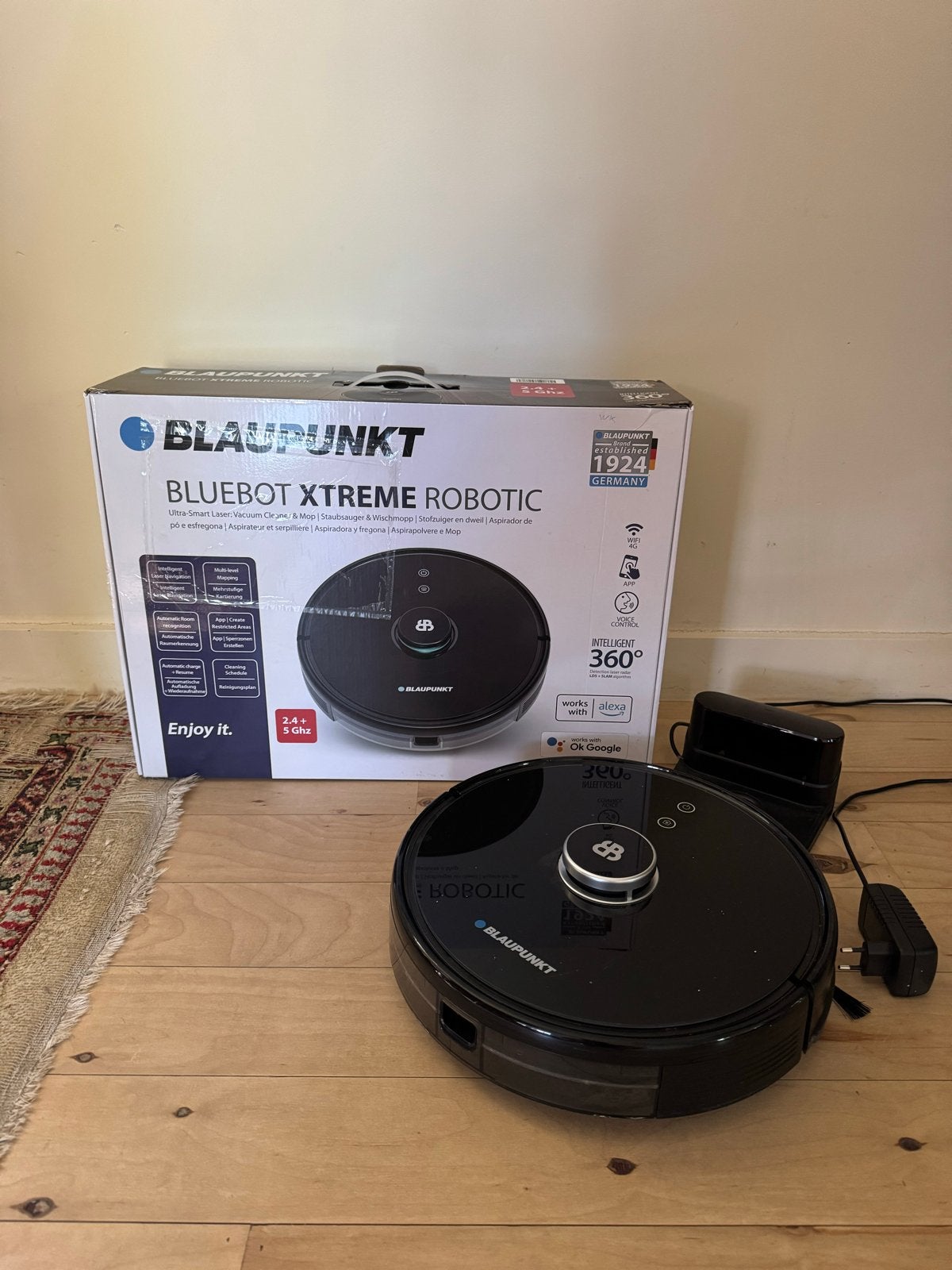 Blaupunkt Bluebot Xtreme Robotstofzuiger en Dweil (Accu defe, Ophalen, Overige merken, Robotstofzuiger, Bedienbaar via app