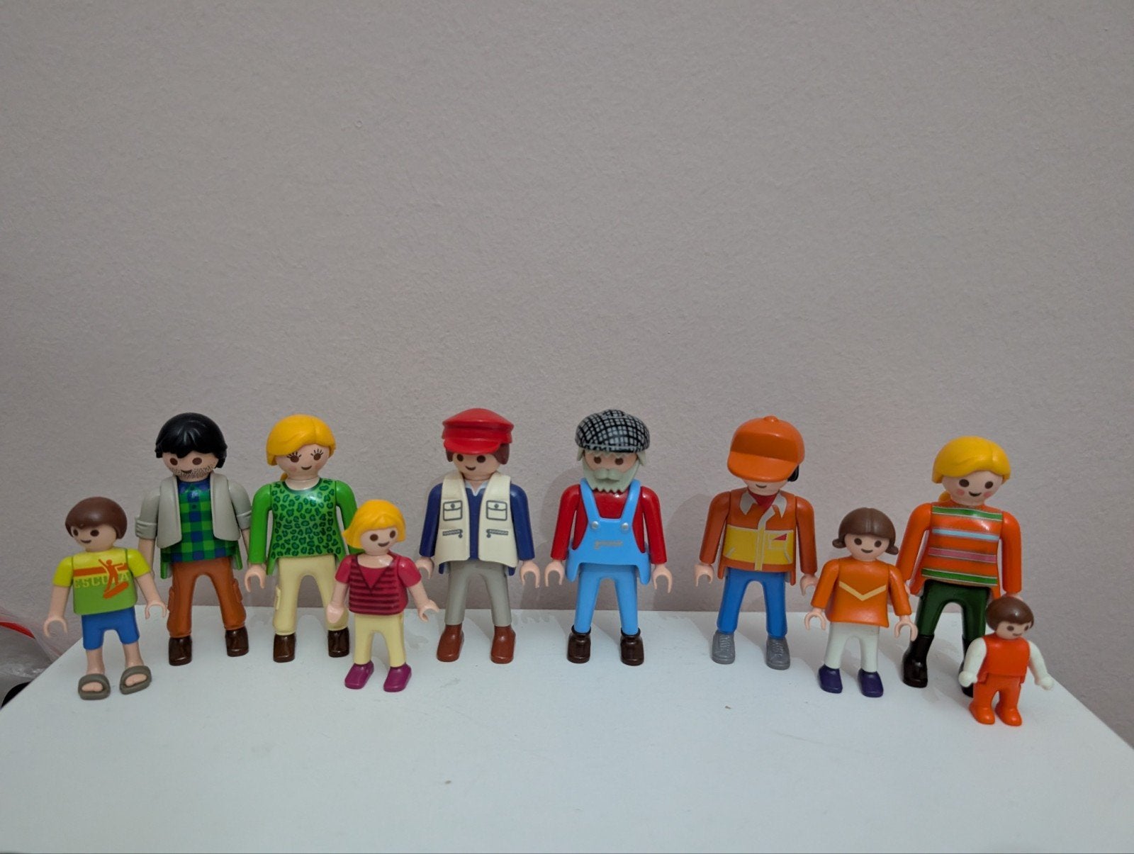 Playmobil opstelling poppetjes, gezin, familie, grootouders, Complete set, Ophalen of Verzenden, Zo goed als nieuw, Figuren