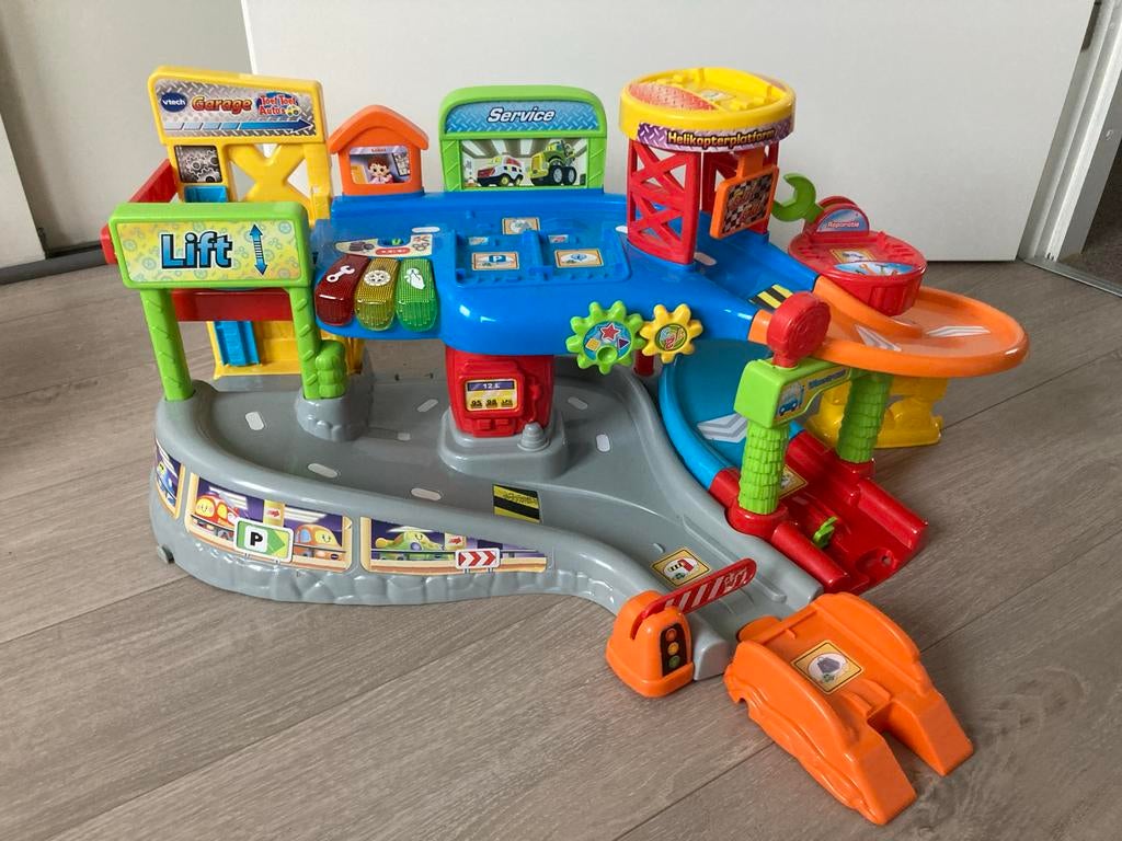 VTech Toet Toet Auto's Garage Speelset, Ophalen, Zo goed als nieuw, Jongen of Meisje