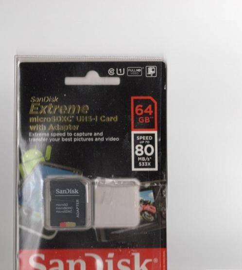 SanDisk 64GB SDXC Ultra Plus 80MB/s geheugenkaart, SDXC, Nieuw, Fotocamera, 64 GB