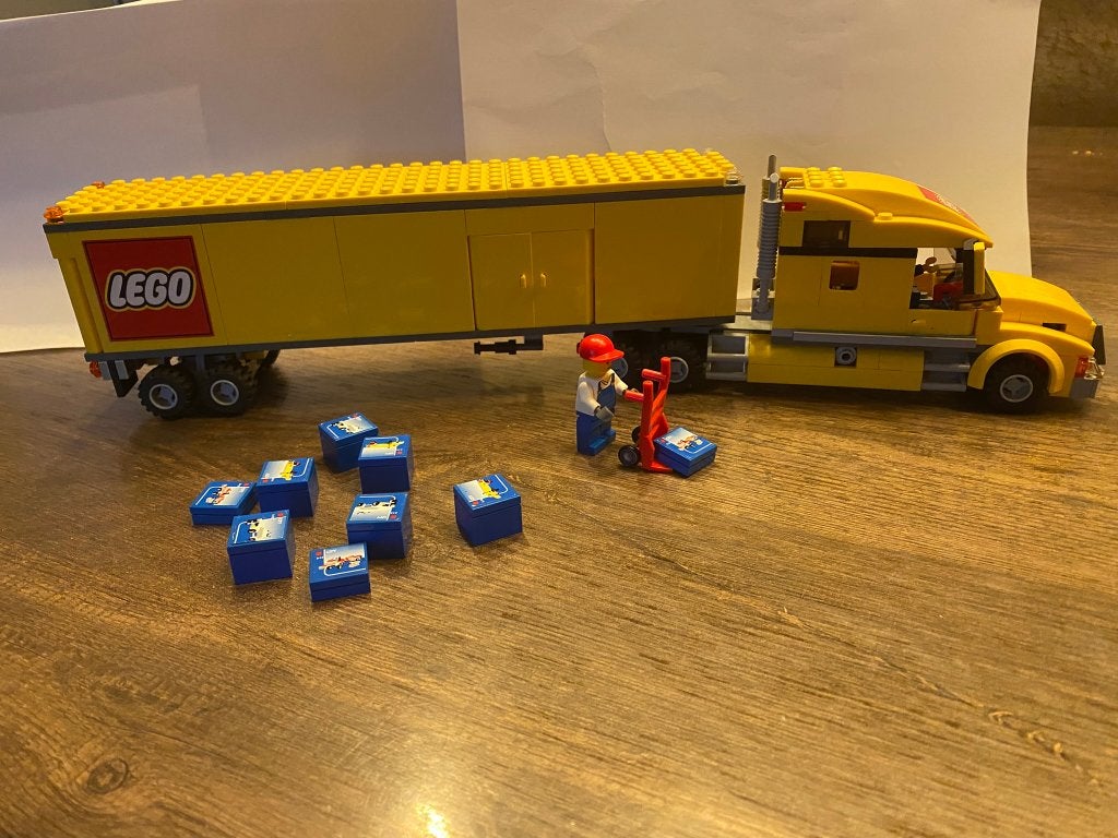 LEGO 3221 – LEGO vrachtwagen, Gebruikt, Lego, Ophalen of Verzenden, Compleet