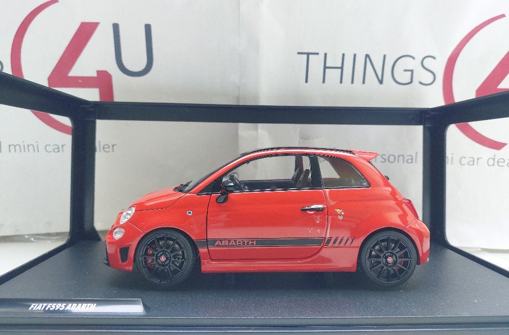Solido 1:18 Fiat F595 Abarth 2022 rood/zwart nieuw, Ophalen of Verzenden, Nieuw, Auto, Solido
