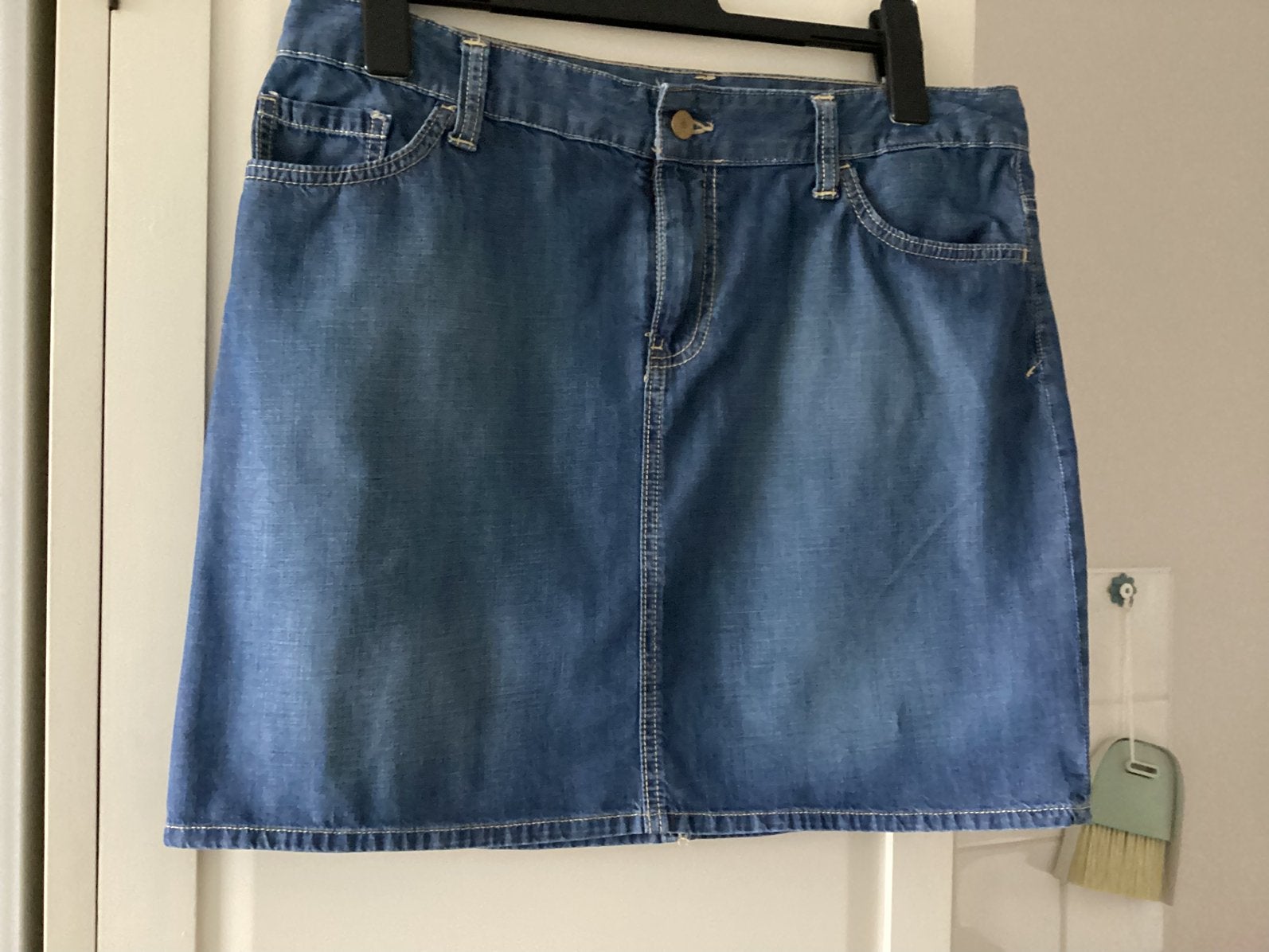 Kort denim rokje van HILFIGER, Maat 38/40 (M), Blauw, Ophalen of Verzenden, Zo goed als nieuw