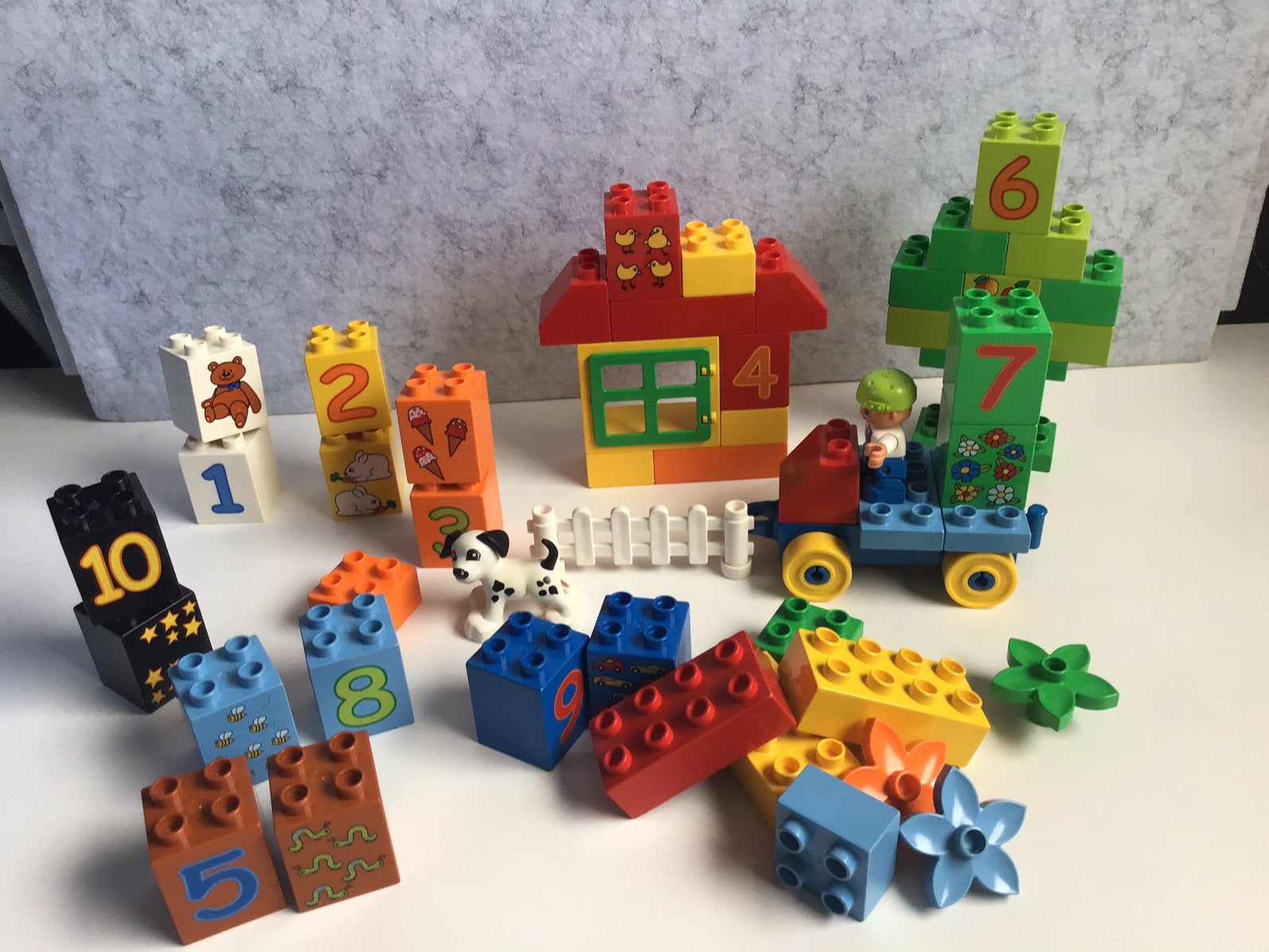 Duplo 5497 spelen met getallen, Kinderen en Baby's, Ophalen of Verzenden, Zo goed als nieuw, Compleet, Duplo