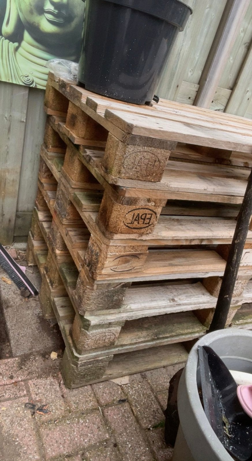 6 x Pallets te koop, Tuin en Terras, Minder dan 3 m³, Ophalen of Verzenden