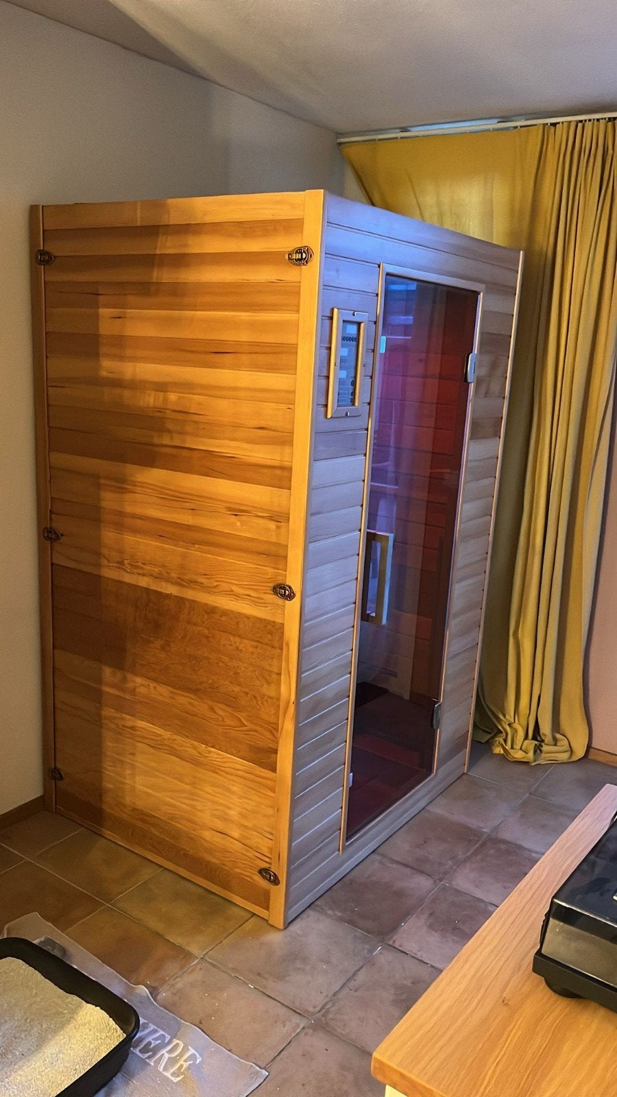 Medicab model 2 infrarood sauna, Sport en Fitness, Sauna, Ophalen, Zo goed als nieuw, Complete sauna