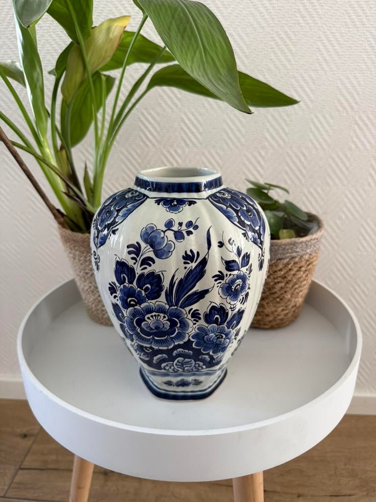Te koop toffe Delfts blauwe vaas, Ophalen of Verzenden