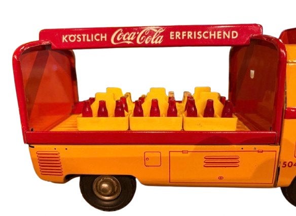 Zeldzame Tippco TCO-020 CocaCola VW Bus+Originele Doos NMINT, Antiek en Kunst, Antiek | Speelgoed, Ophalen of Verzenden