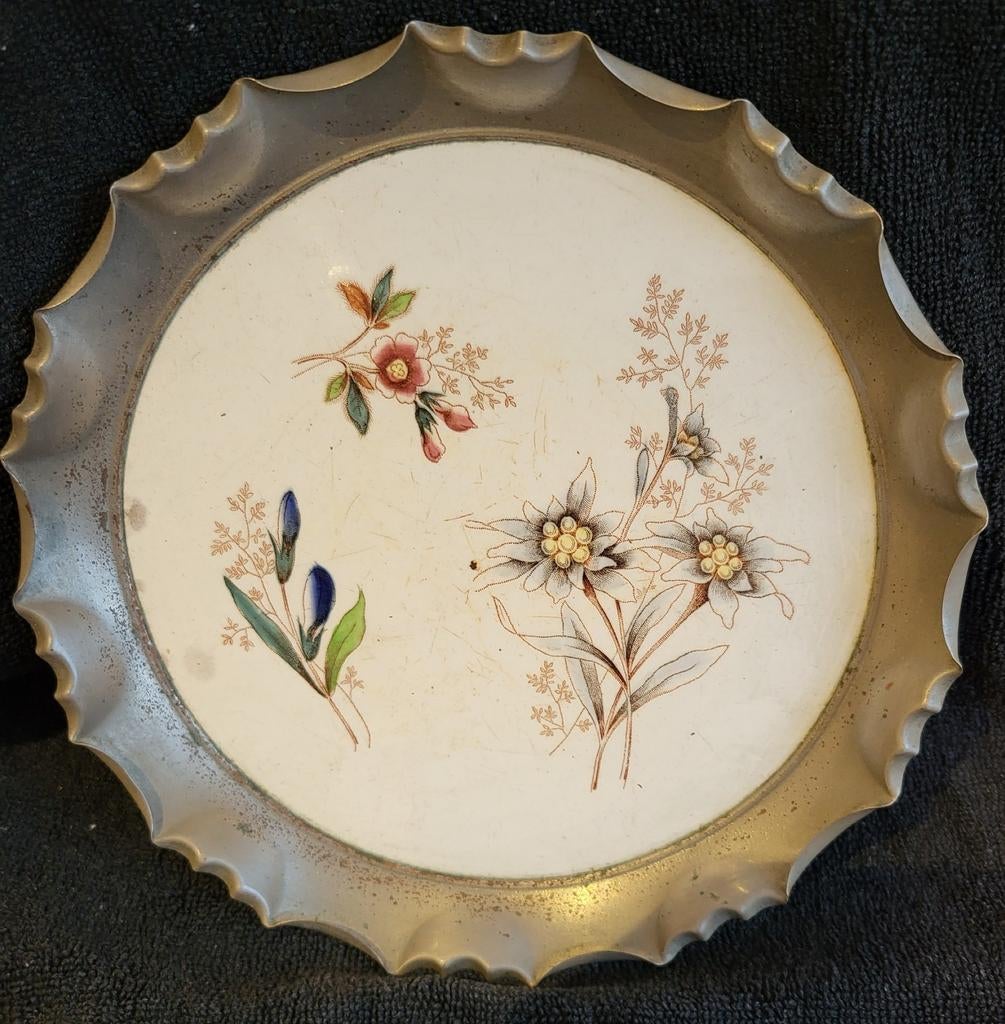 Vintage rond Tinnen Schaaltje, Antiek en Kunst, Ophalen of Verzenden