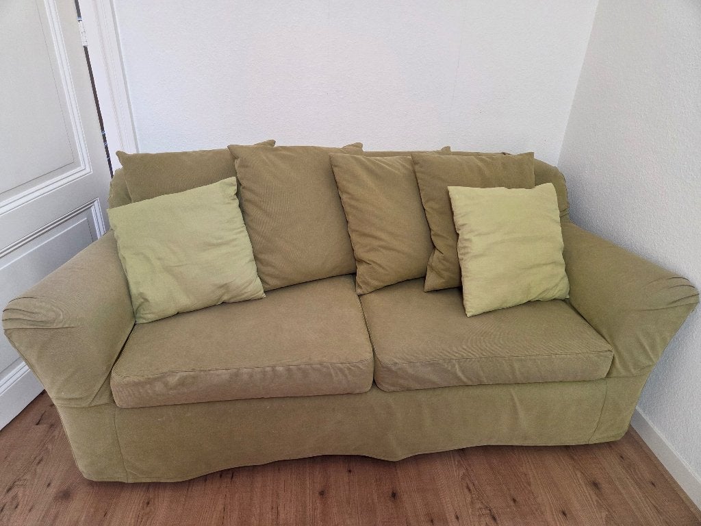 Grote IKEA Tomelilla slaapbank (197cm), Ophalen, 150 tot 200 cm, Driepersoons, 75 tot 100 cm