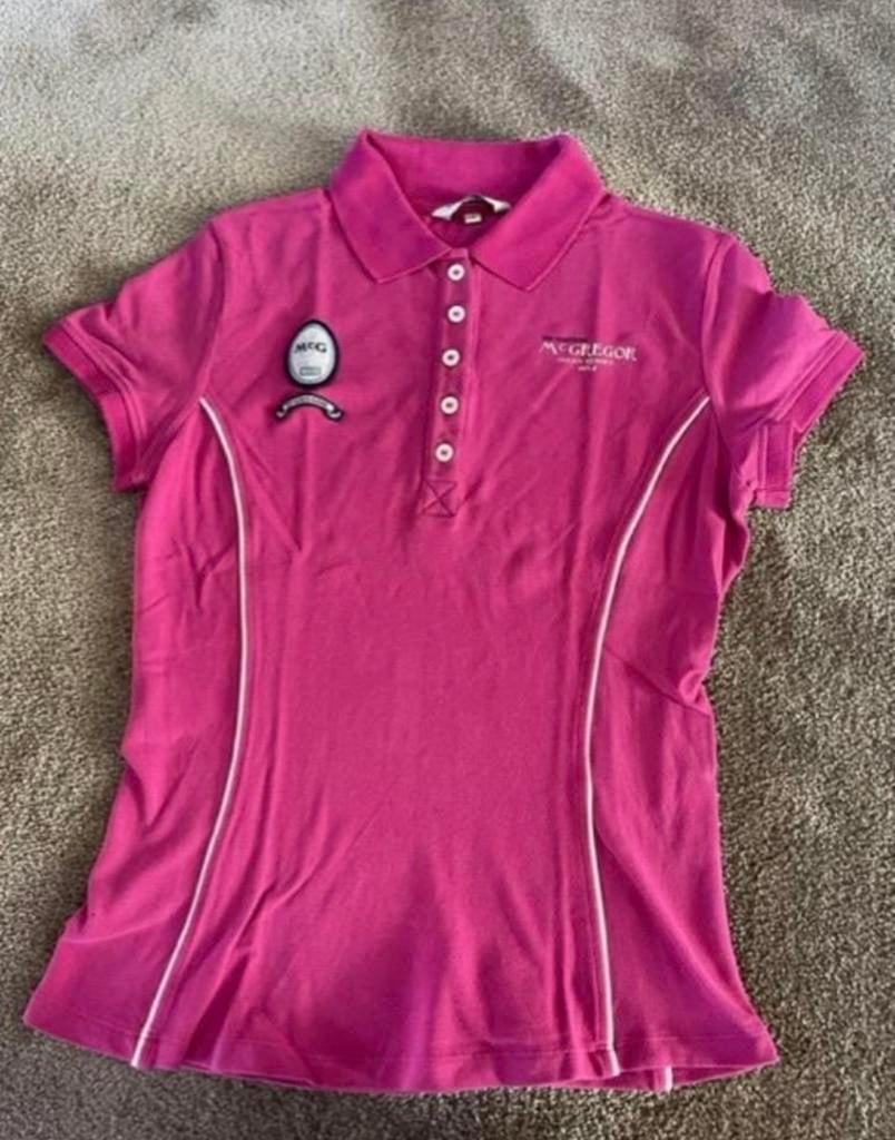 Fuchsia polo shirt van McGregor maat S, Maat 38/40 (M), Ophalen of Verzenden, Zo goed als nieuw, Korte mouw