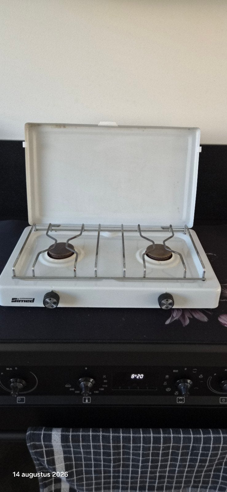 Simed 2-pits gasfornuis Ideaal voor camping of buitenkeuken, Ophalen