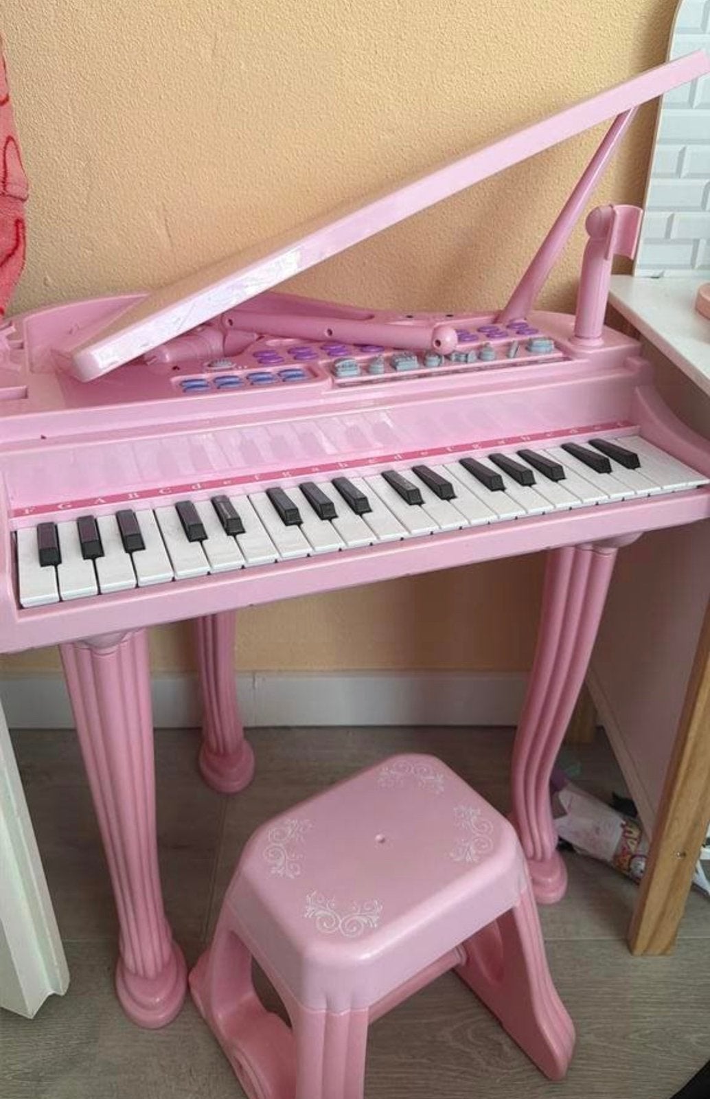 Kinder piano met krukje, Ophalen, Zo goed als nieuw, Overige kleuren