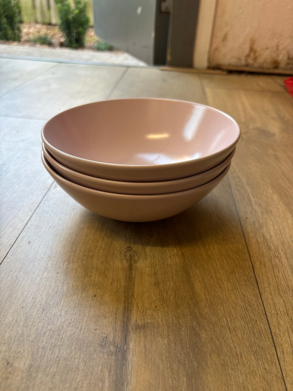 Set van 3 roze IKEA kommen, Keramiek, IKEA, Ophalen of Verzenden, Zo goed als nieuw