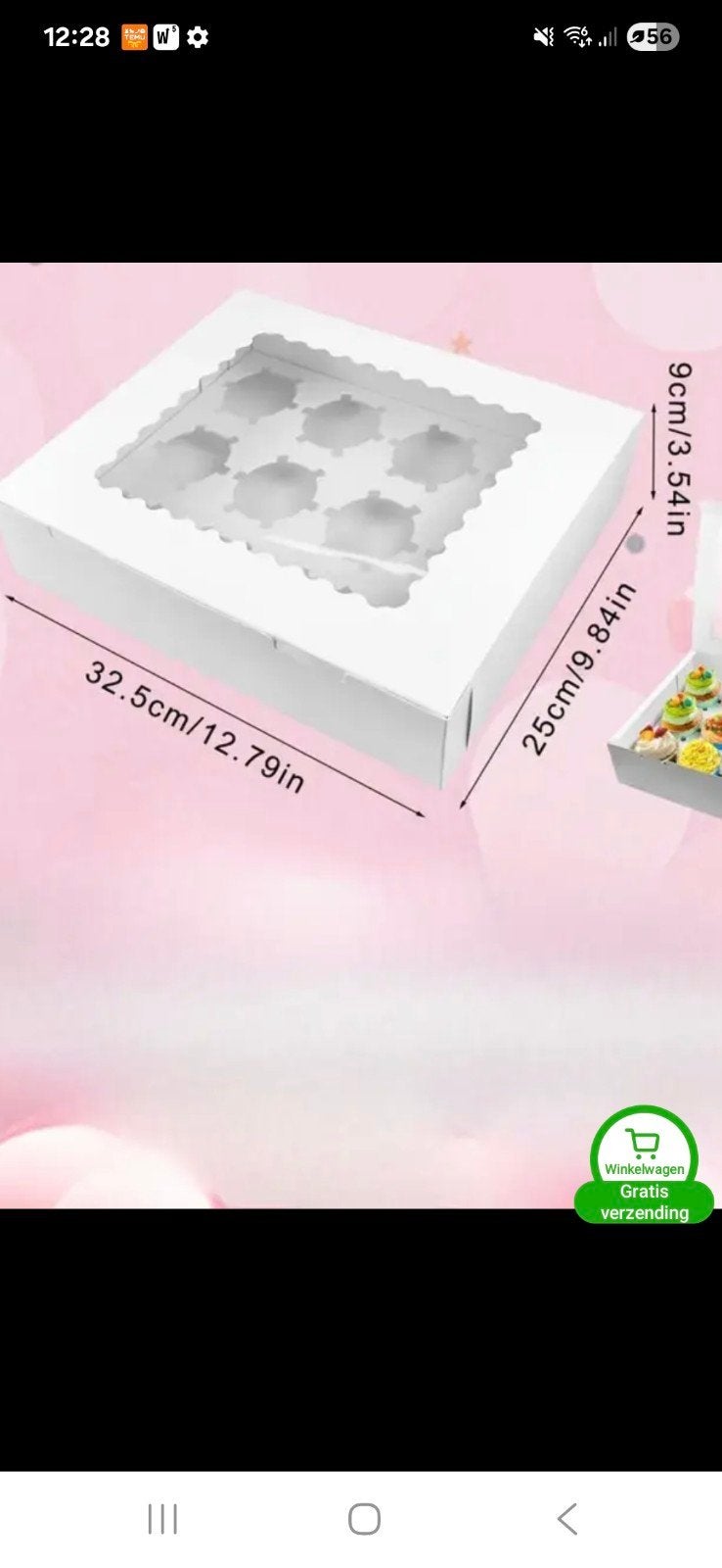 Witte Cupcake Dozen (2x) - Perfect voor 12 Cupcakes, Ophalen of Verzenden
