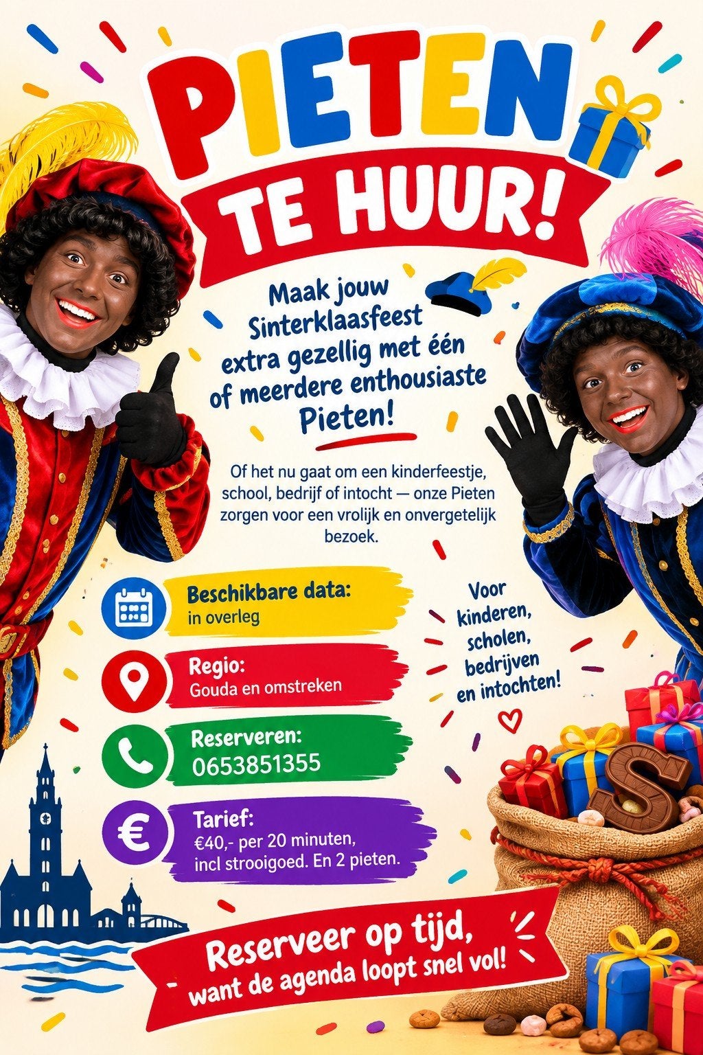 pieten huisbezoek, Ophalen of Verzenden
