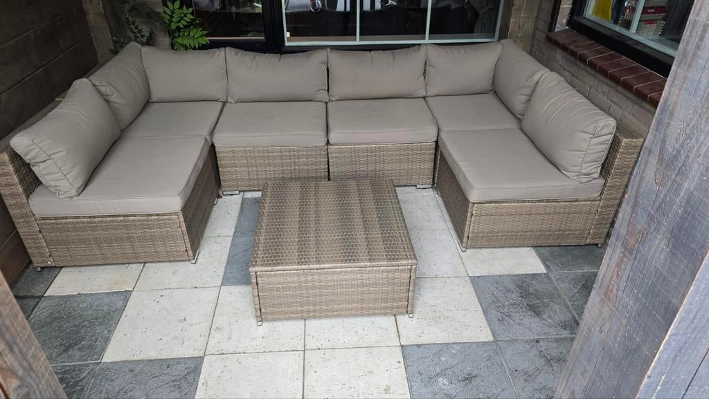 Loungeset/tuinset, Ophalen, Zo goed als nieuw