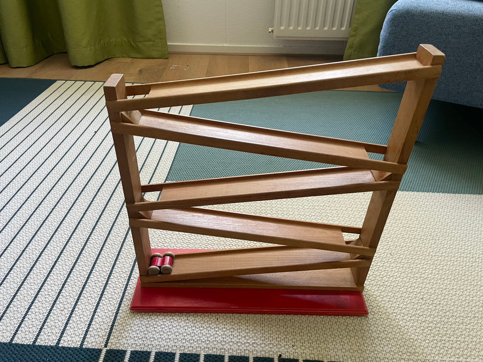 Houten knikkerbaan, Kinderen en Baby's, Speelgoed | Houten speelgoed, Ophalen, Zo goed als nieuw