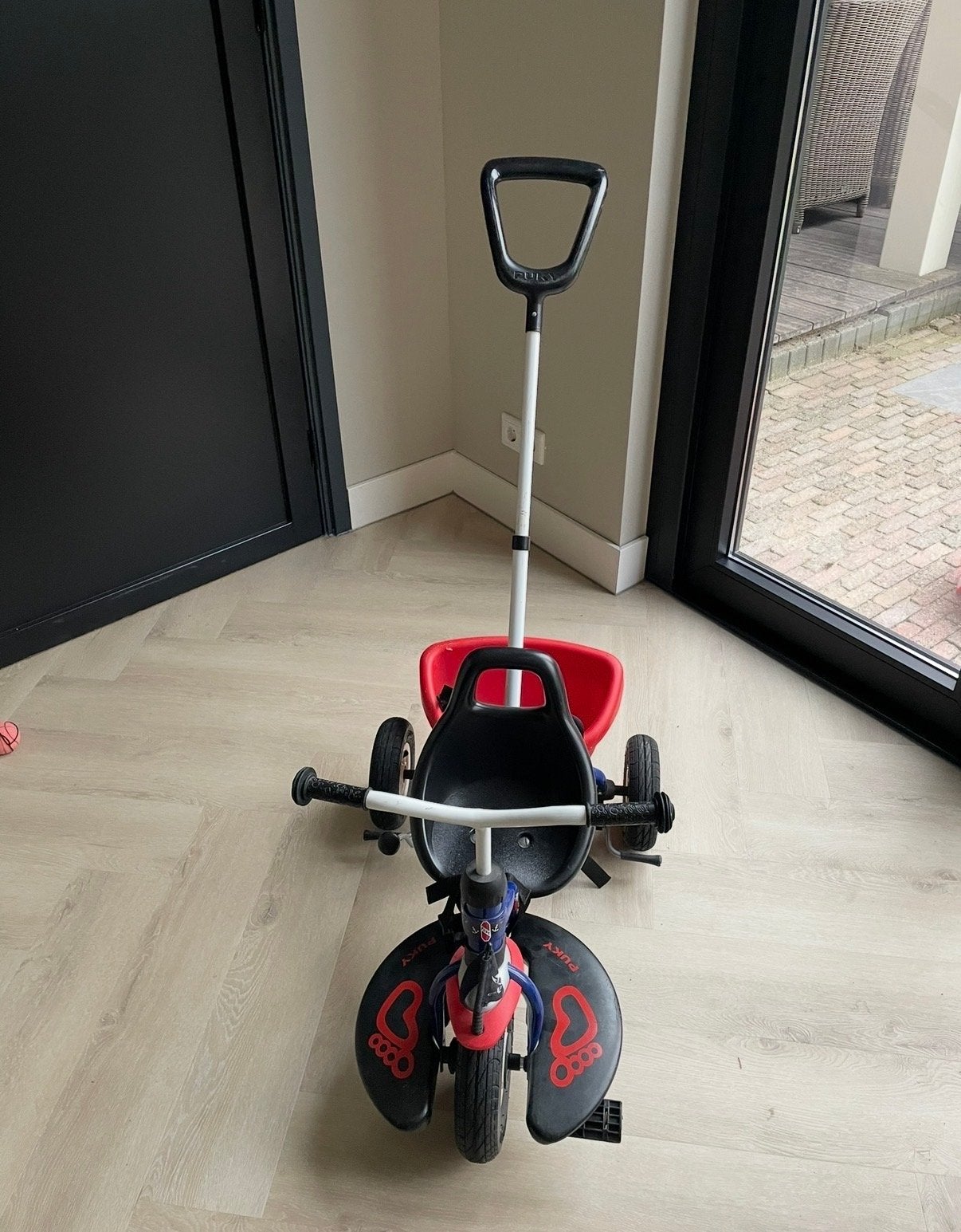 Puky driewieler met duwstang - Klaar voor een nieuw kindje!, Kinderen en Baby's, Speelgoed | Buiten | Voertuigen en Loopfietsen