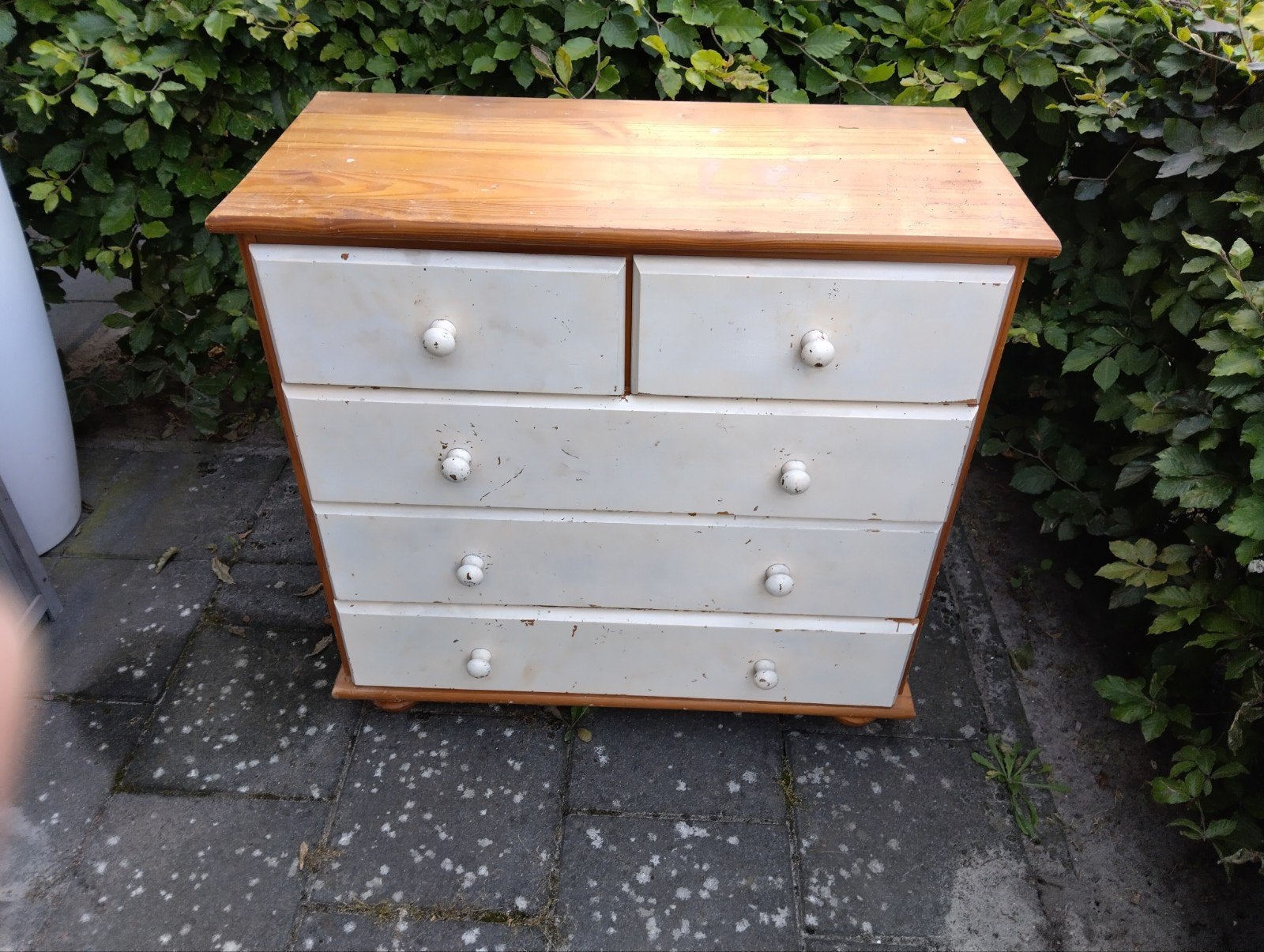 gratis ladekastje  opknapper of voor in de schuur, Ophalen, Gebruikt, Vintage, 50 tot 100 cm