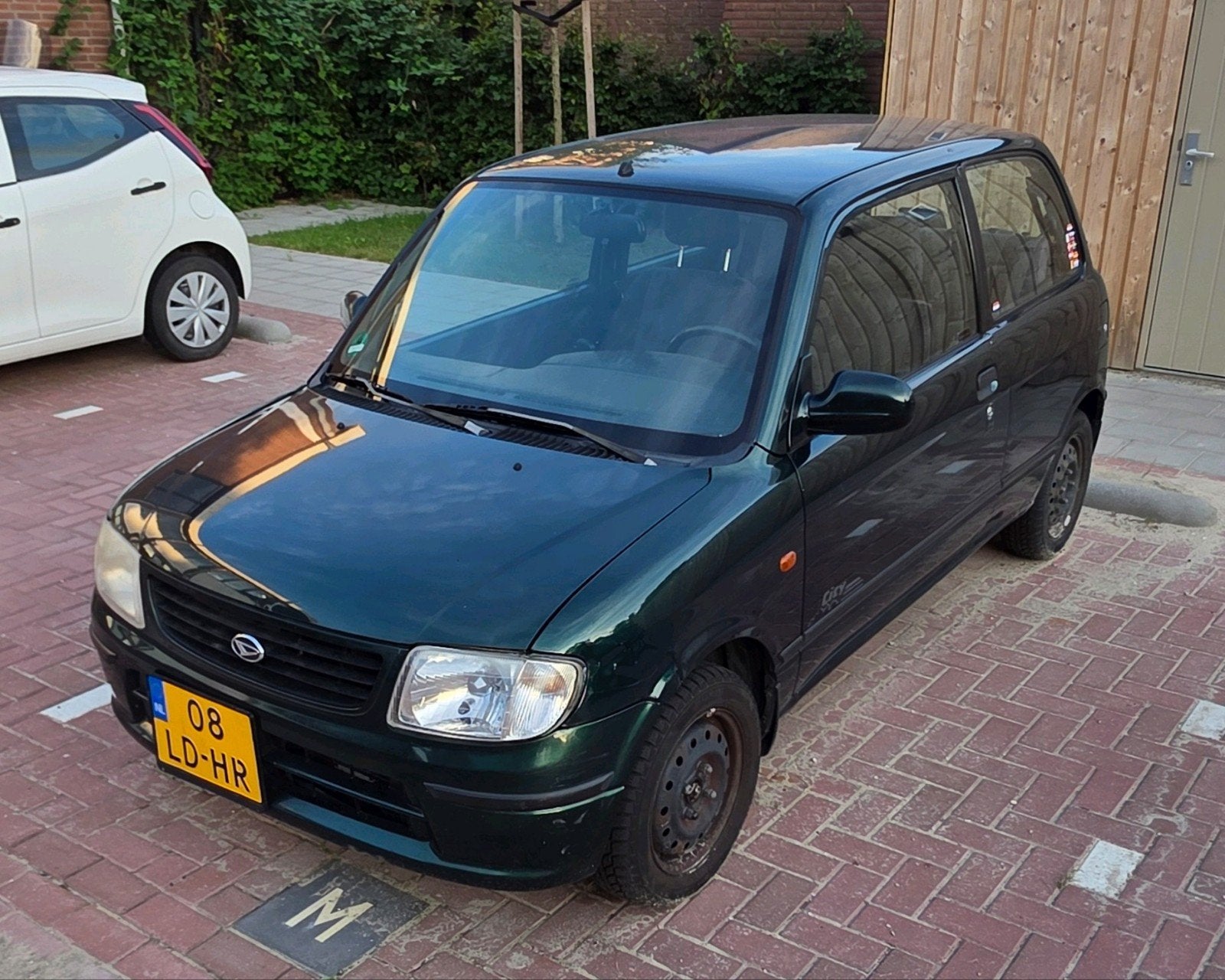 Daihatsu Cuore 1.0 STI 2002 Groen - airco - nieuwe apk, Auto's, Voorwielaandrijving, 600 kg, 18 €/maand, 4 stoelen